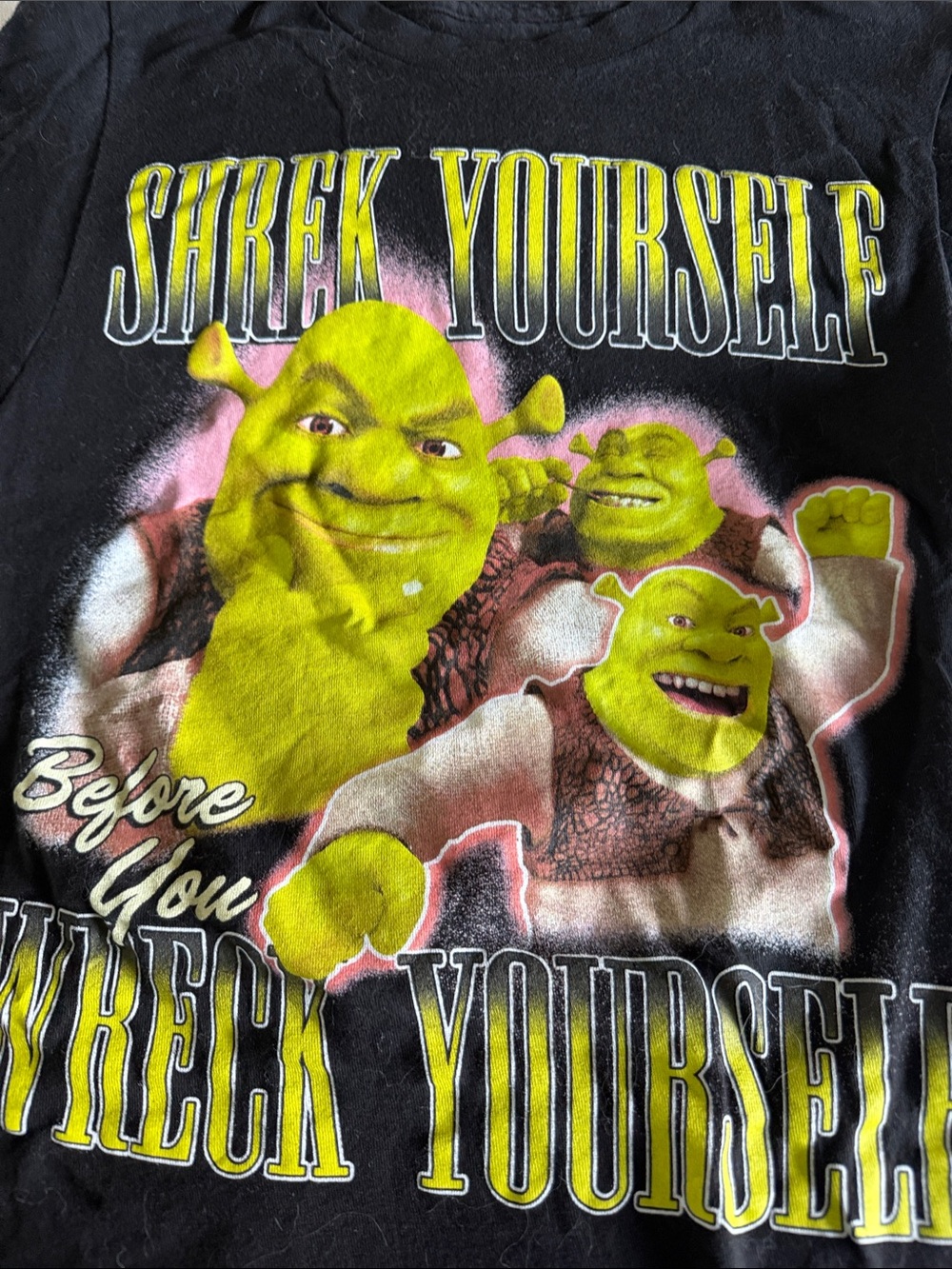 Shrek Yourself Kids Graphic Tee - Black
